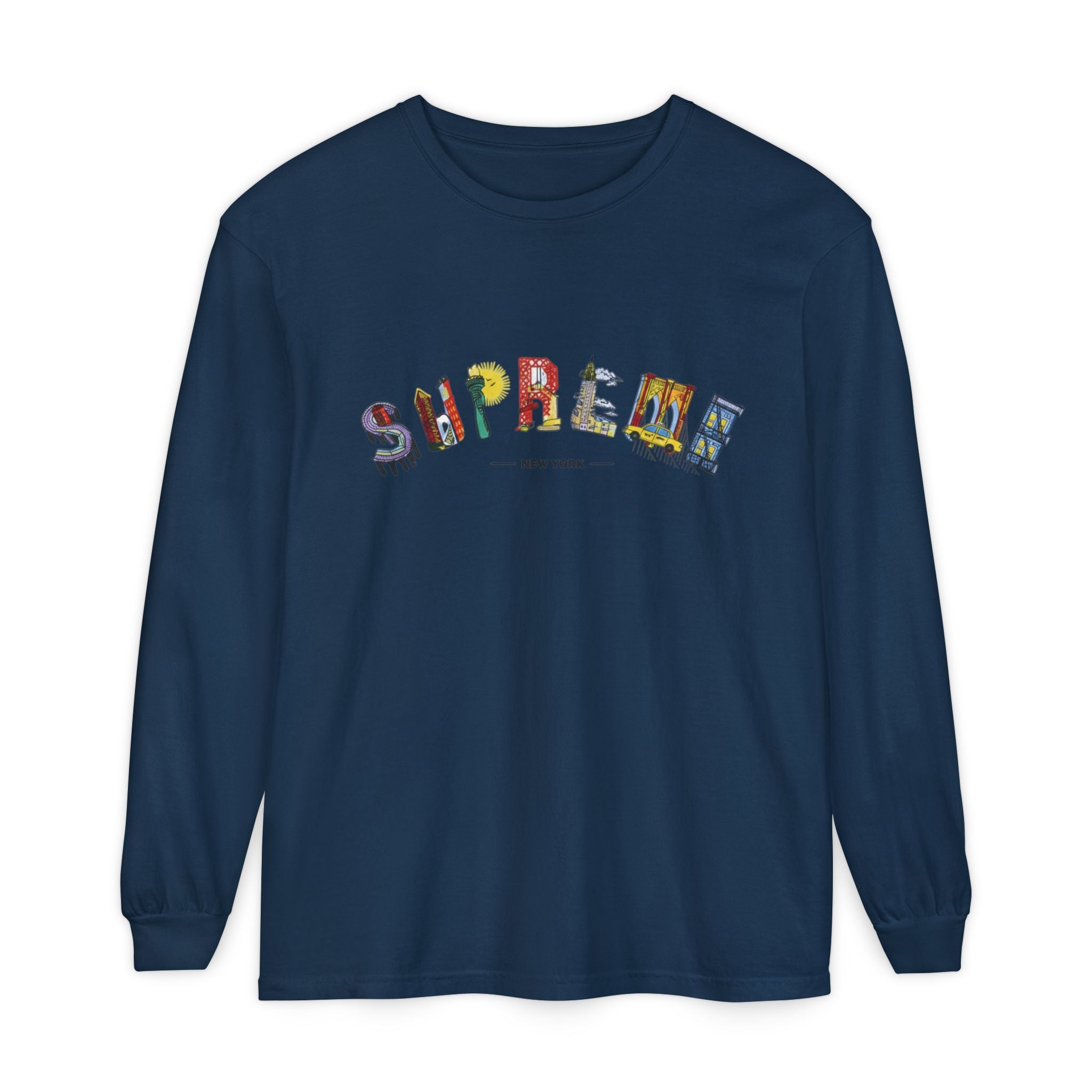 Supreme NYC Graphic Long Sleeve Tee