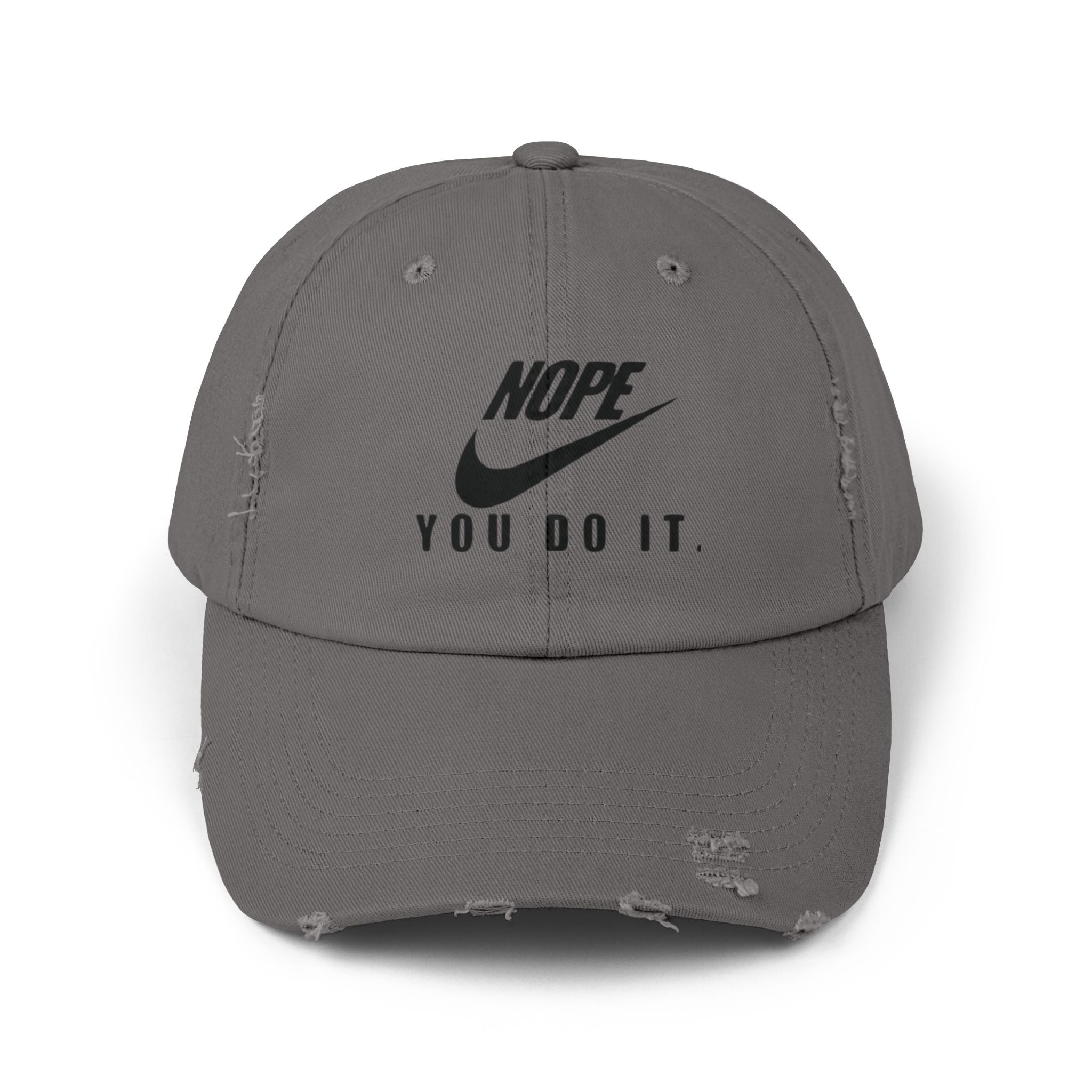 "You Just Do It" Distressed Cap — Bold Vintage Baseball Hat