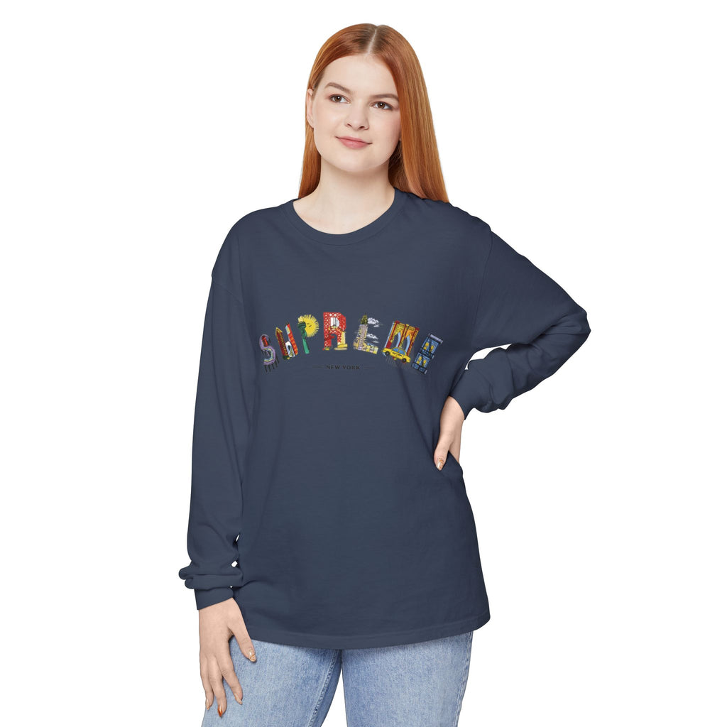 Supreme NYC Graphic Long Sleeve Tee