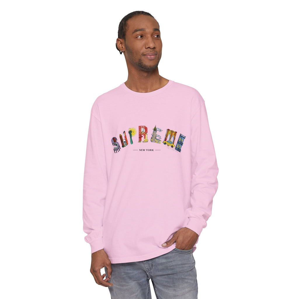 Supreme NYC Graphic Long Sleeve Tee