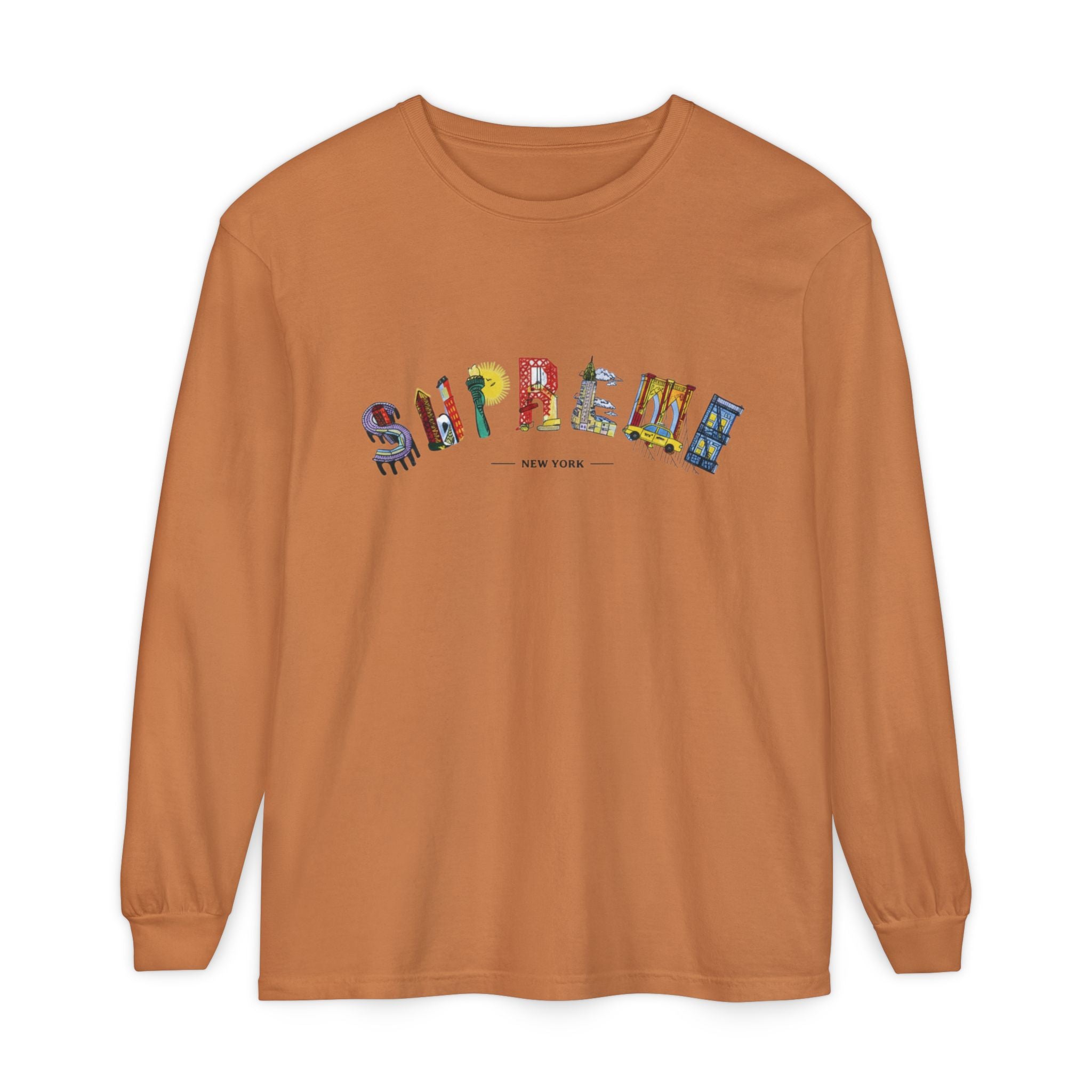 Supreme NYC Graphic Long Sleeve Tee