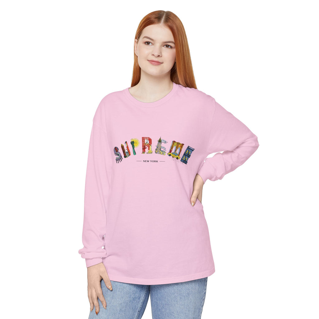 Supreme NYC Graphic Long Sleeve Tee