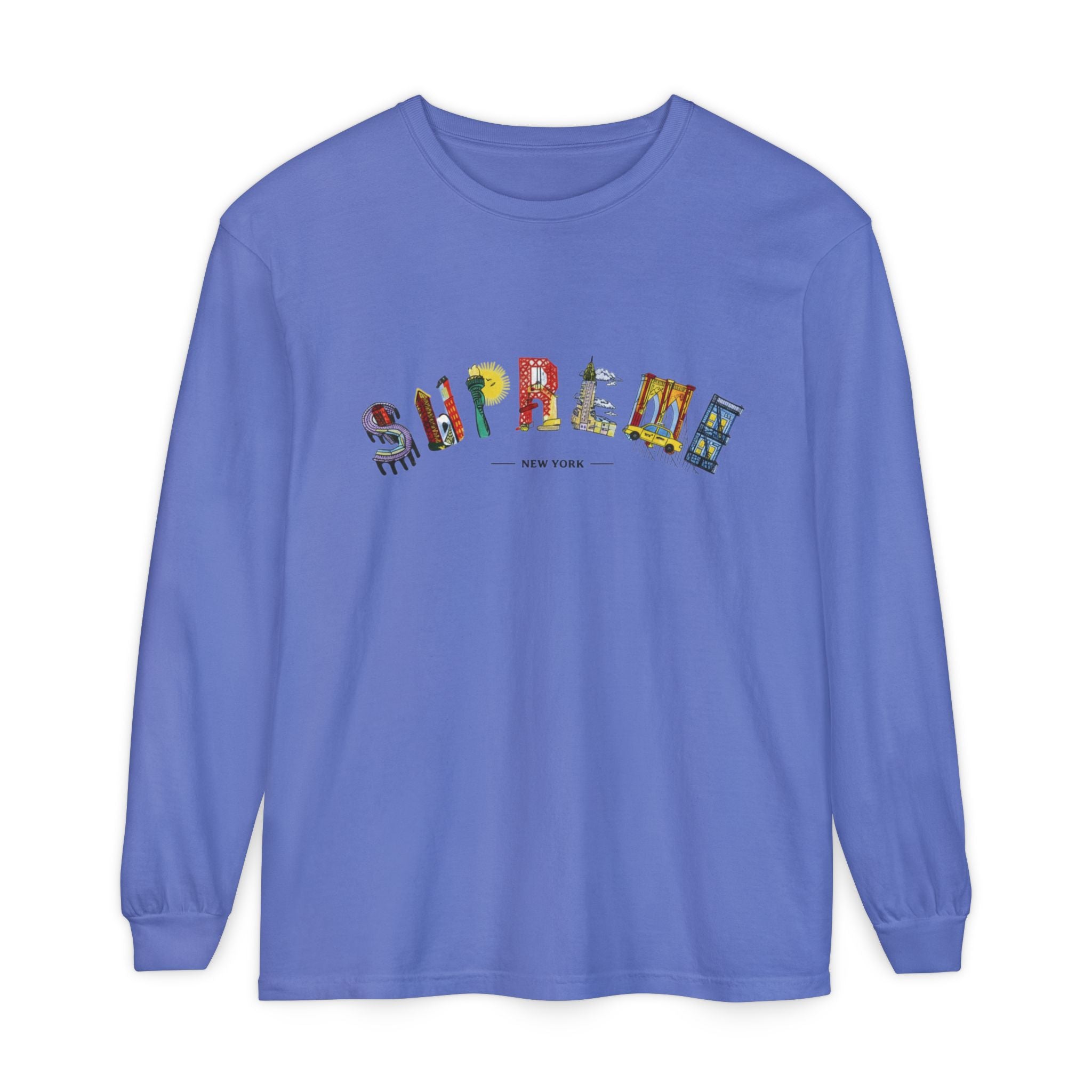 Supreme NYC Graphic Long Sleeve Tee