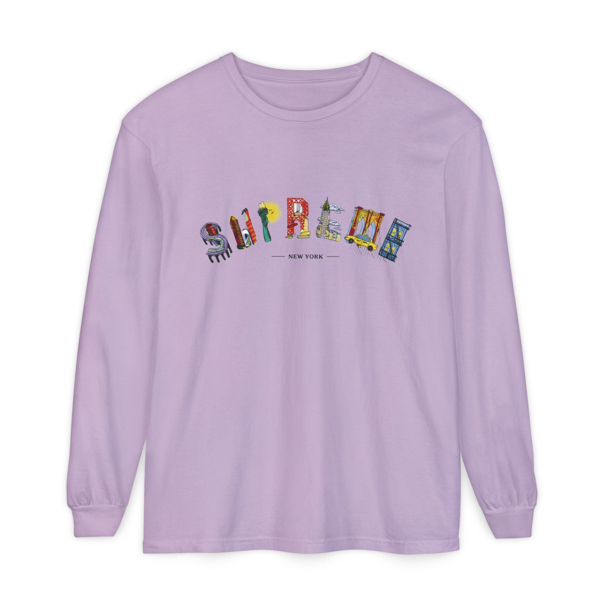 Supreme NYC Graphic Long Sleeve Tee