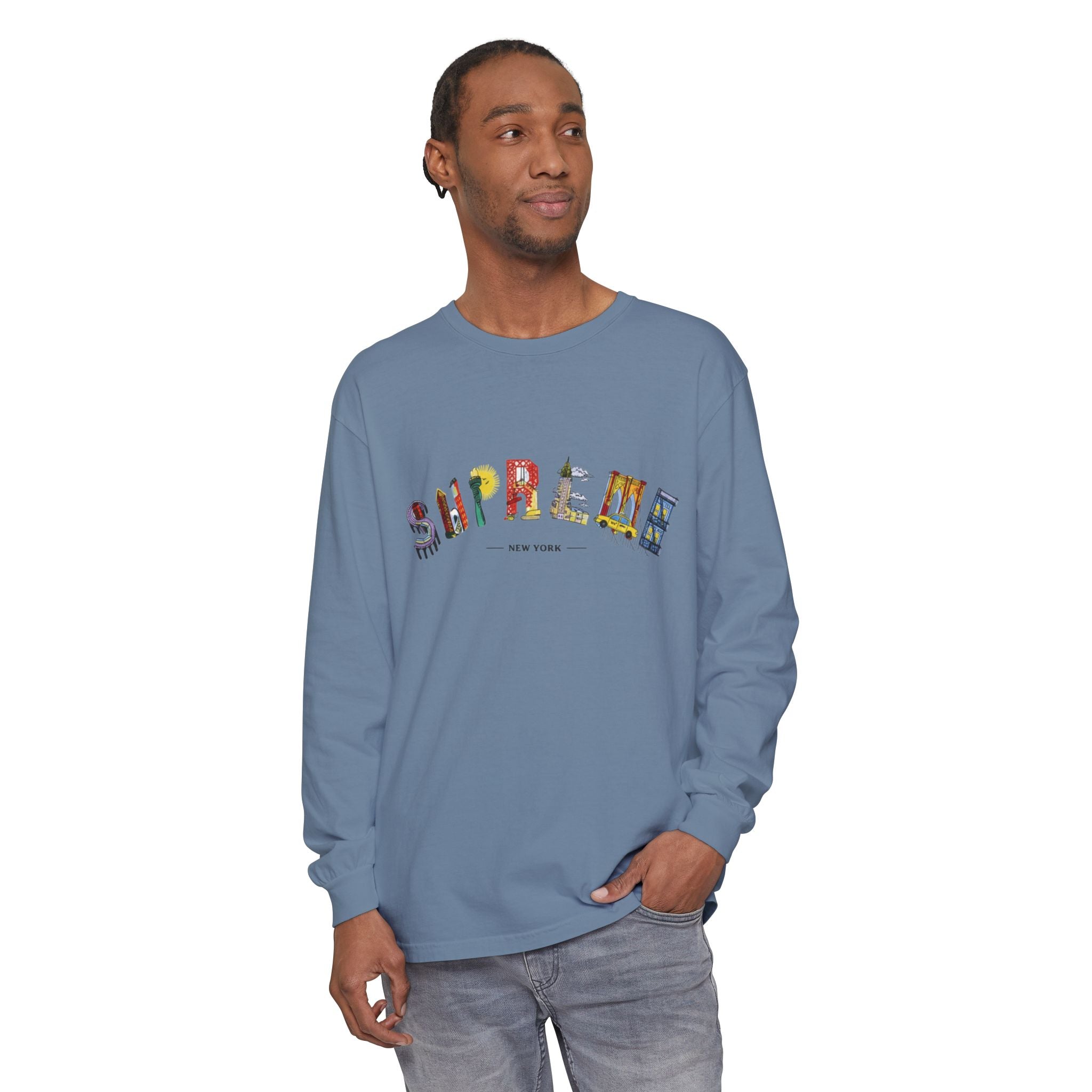 Supreme NYC Graphic Long Sleeve Tee