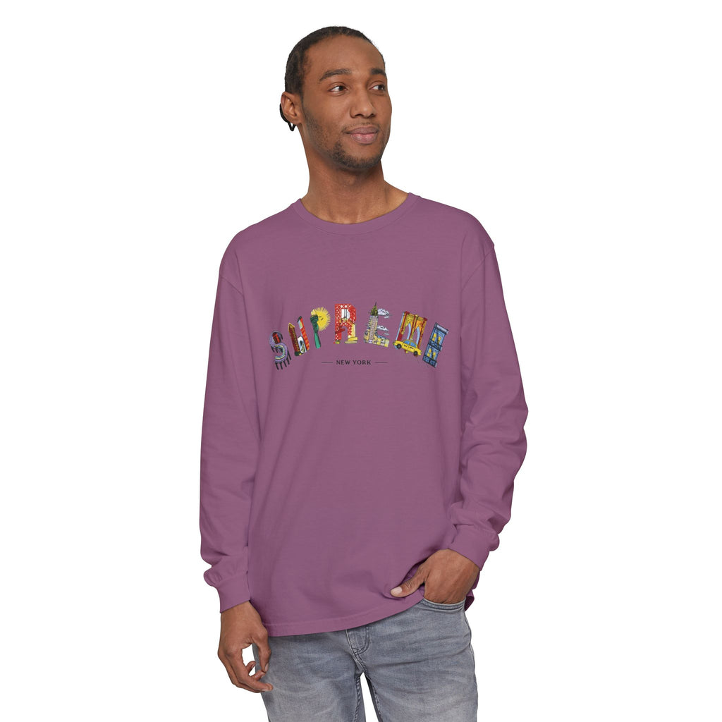 Supreme NYC Graphic Long Sleeve Tee