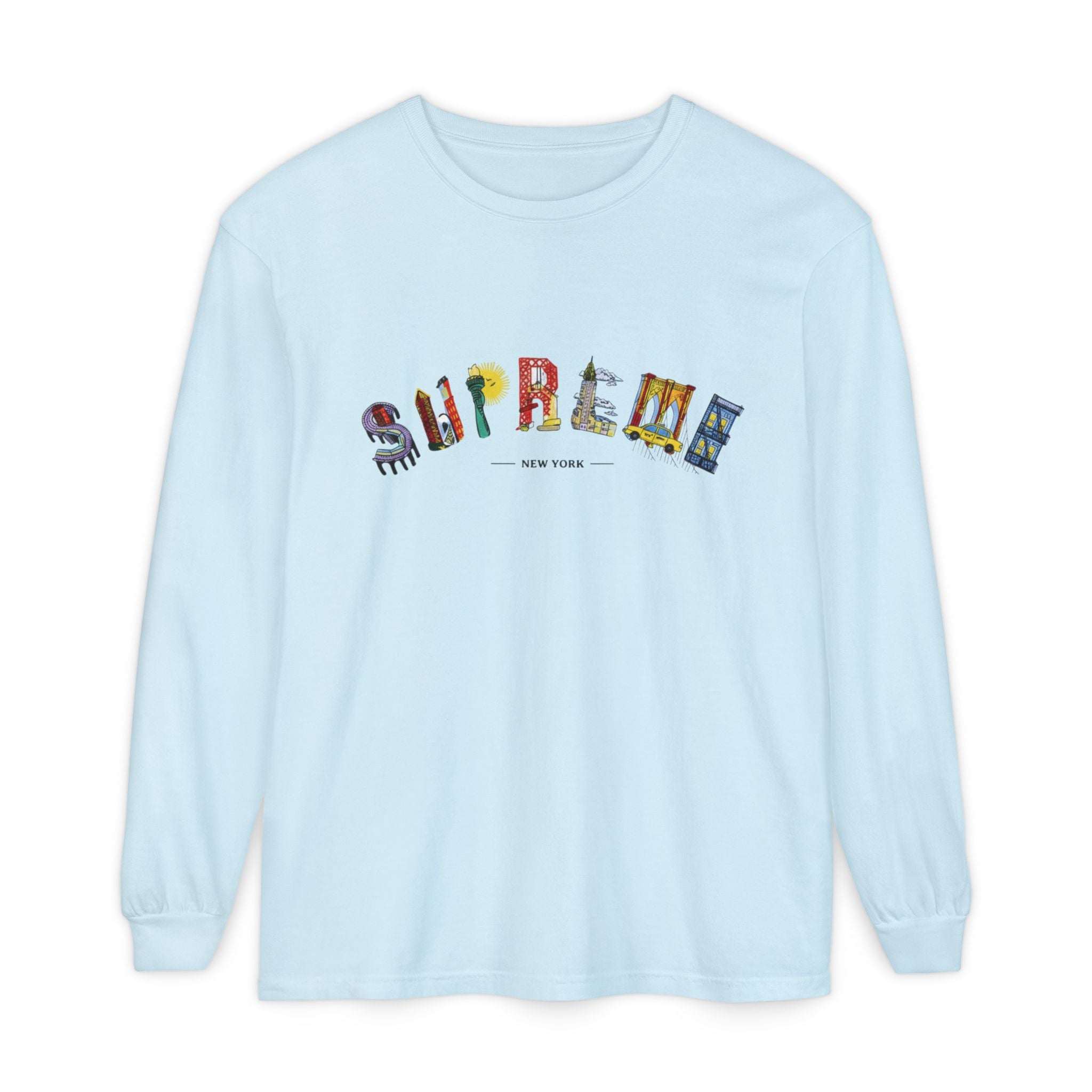 Supreme NYC Graphic Long Sleeve Tee