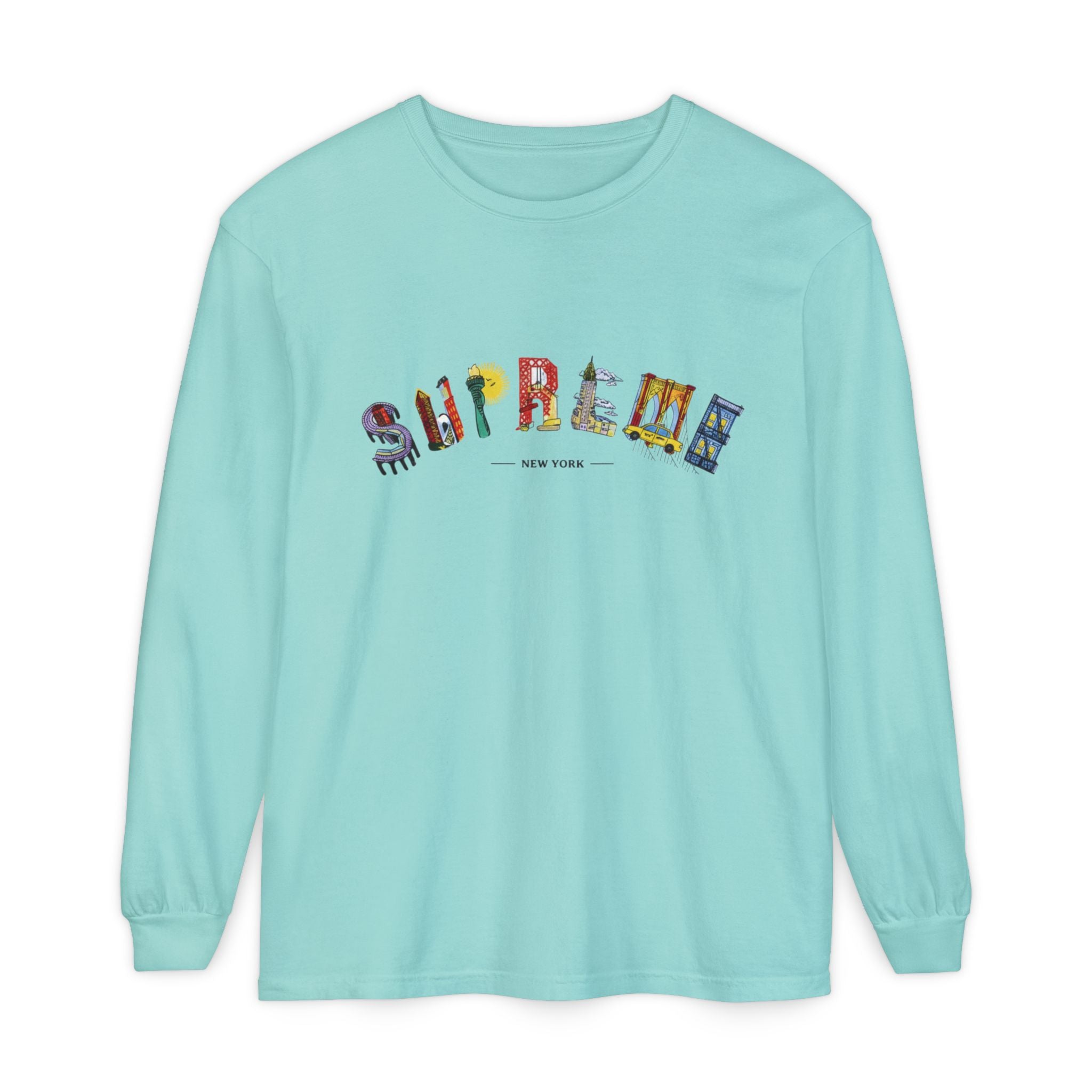 Supreme NYC Graphic Long Sleeve Tee