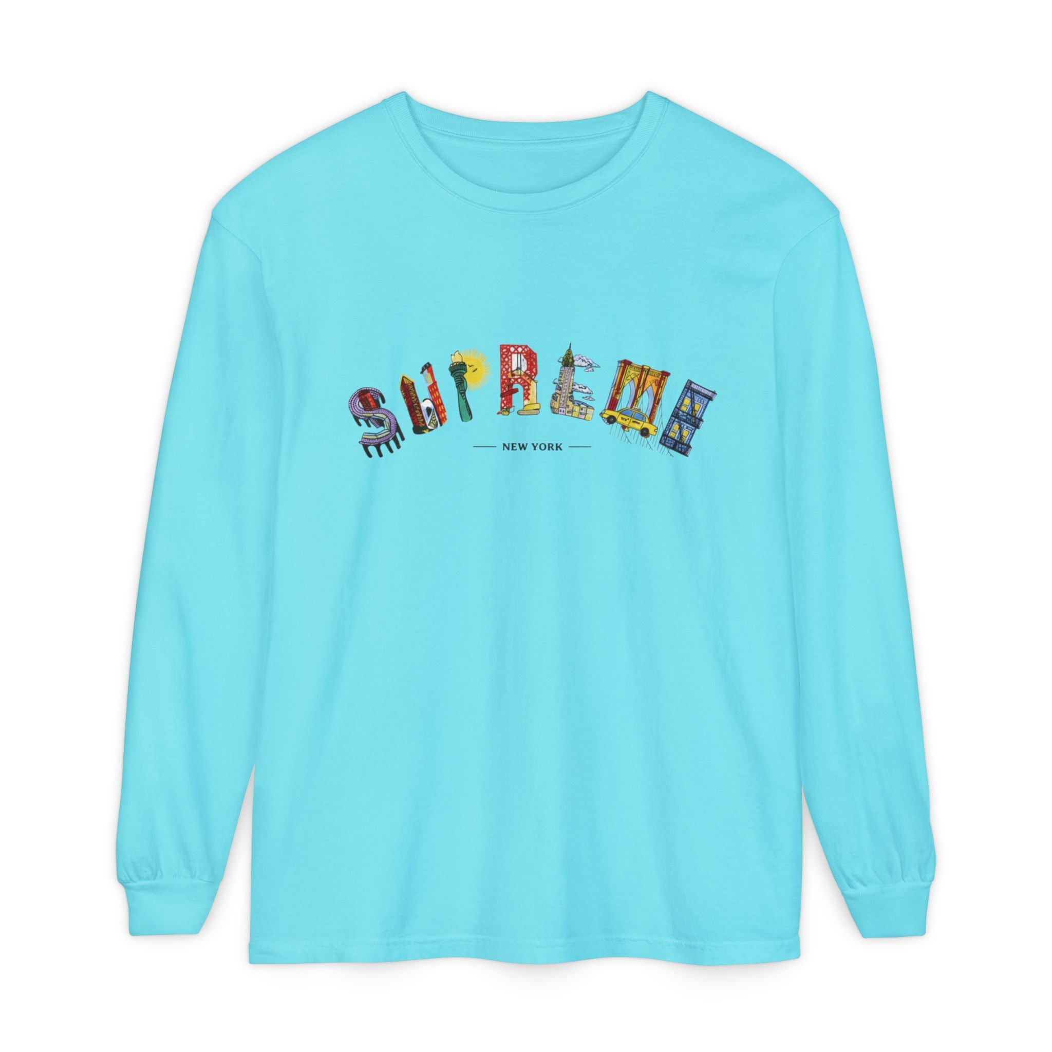 Supreme NYC Graphic Long Sleeve Tee
