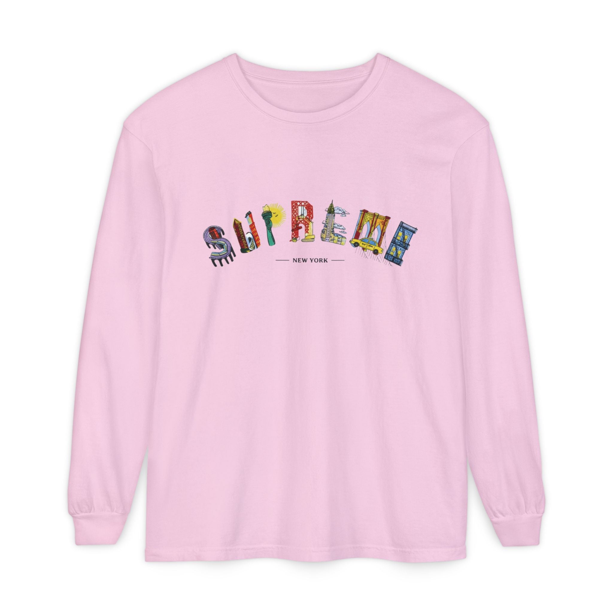 Supreme NYC Graphic Long Sleeve Tee