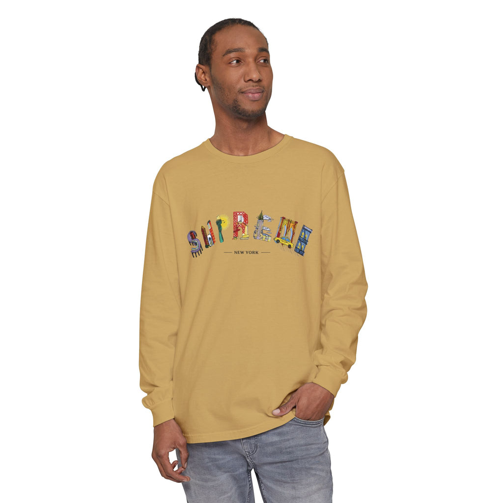 Supreme NYC Graphic Long Sleeve Tee
