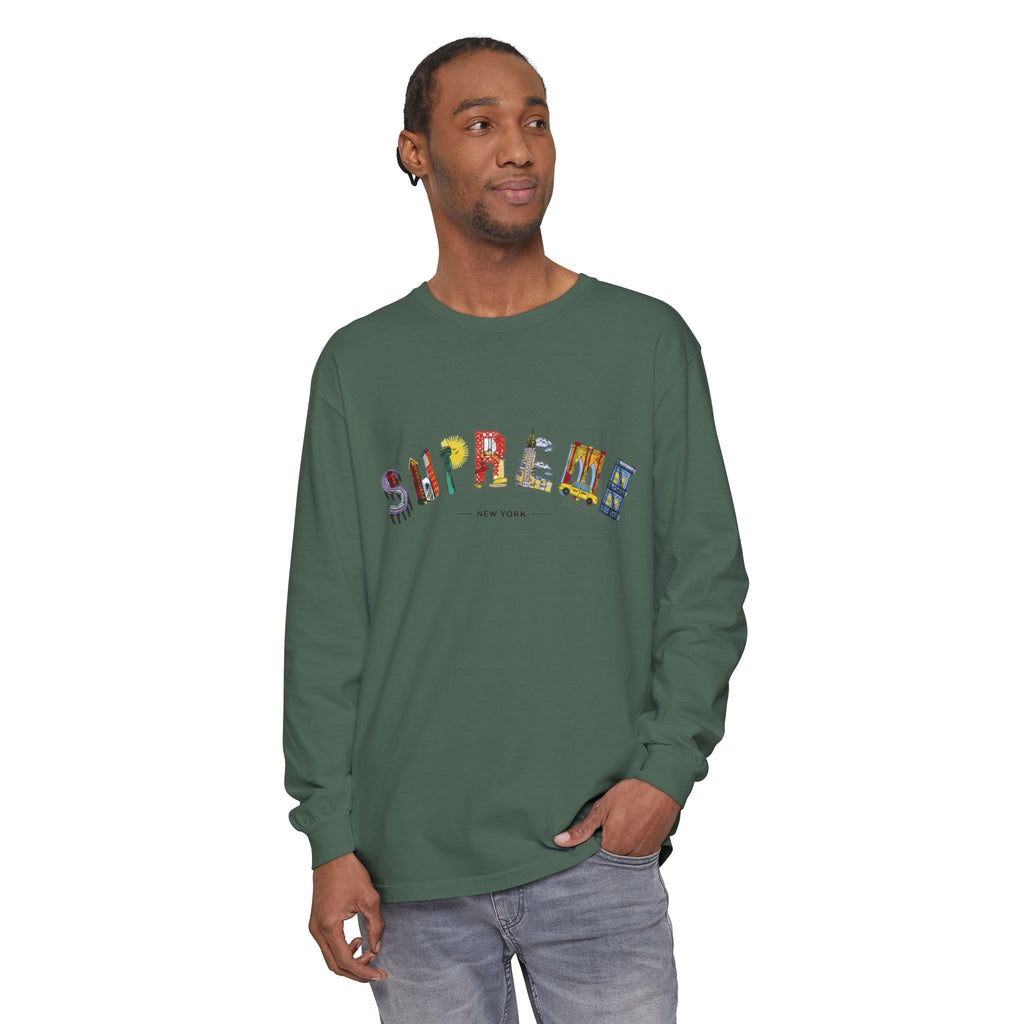 Supreme NYC Graphic Long Sleeve Tee