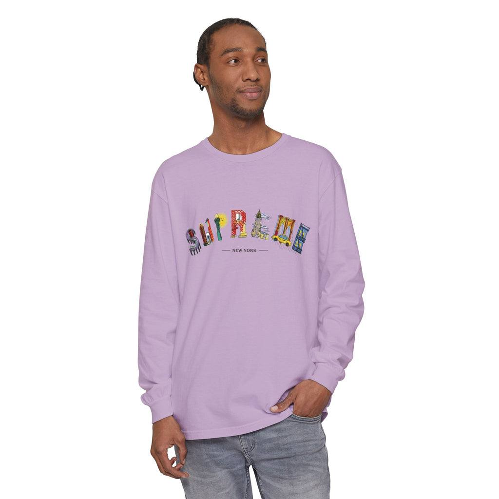 Supreme NYC Graphic Long Sleeve Tee