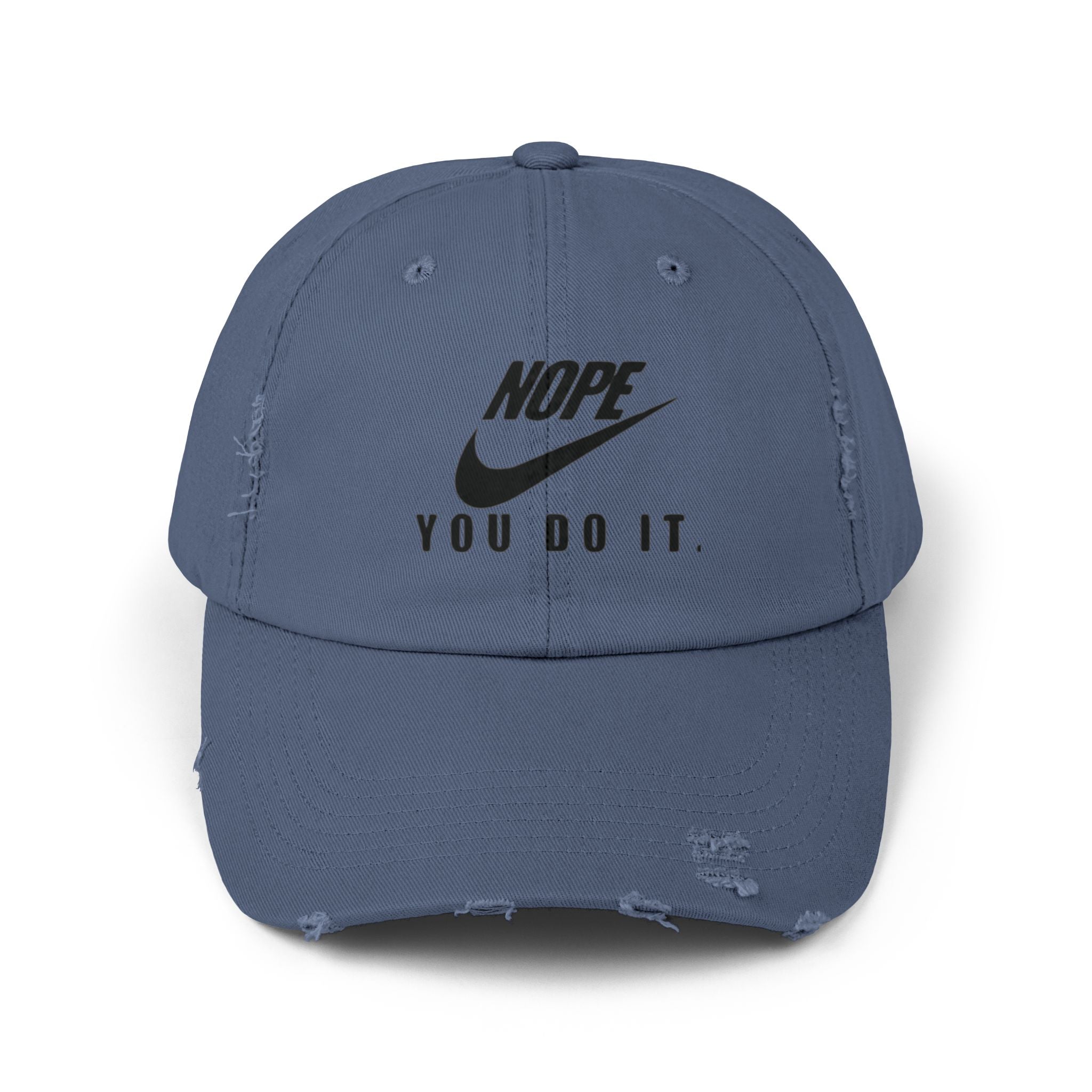 "You Just Do It" Distressed Cap — Bold Vintage Baseball Hat