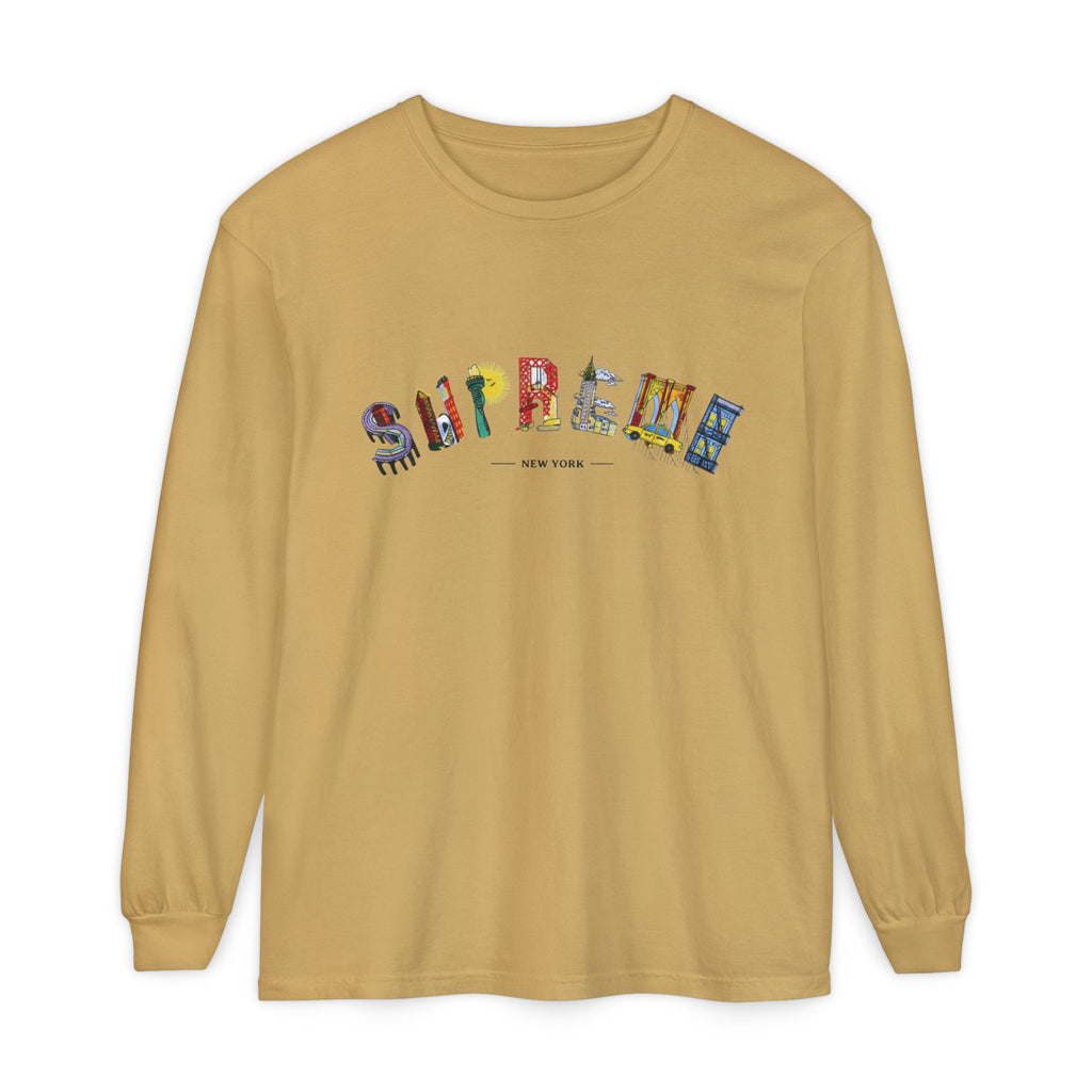 Supreme NYC Graphic Long Sleeve Tee