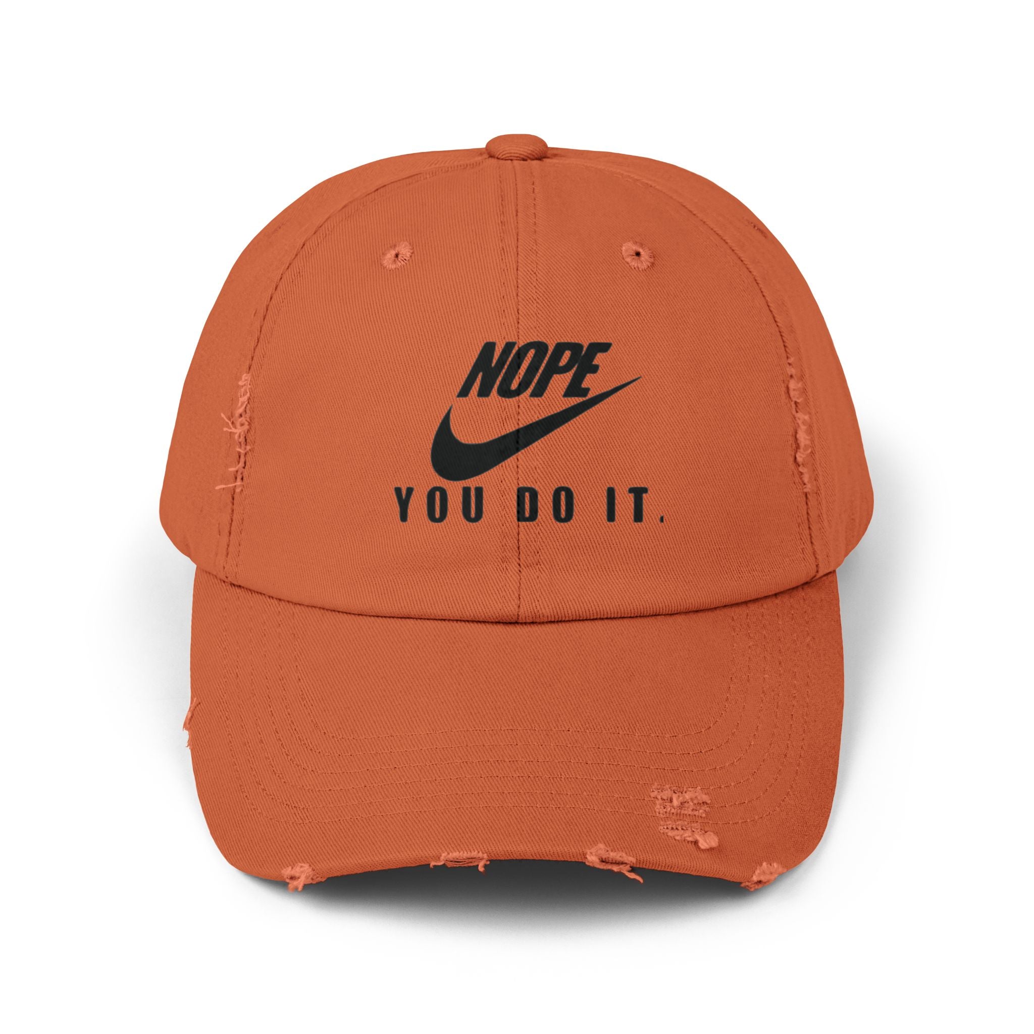 "You Just Do It" Distressed Cap — Bold Vintage Baseball Hat