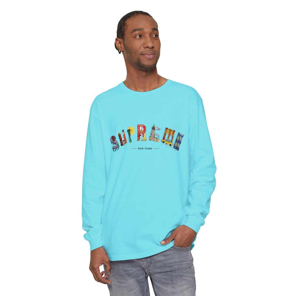 Supreme NYC Graphic Long Sleeve Tee