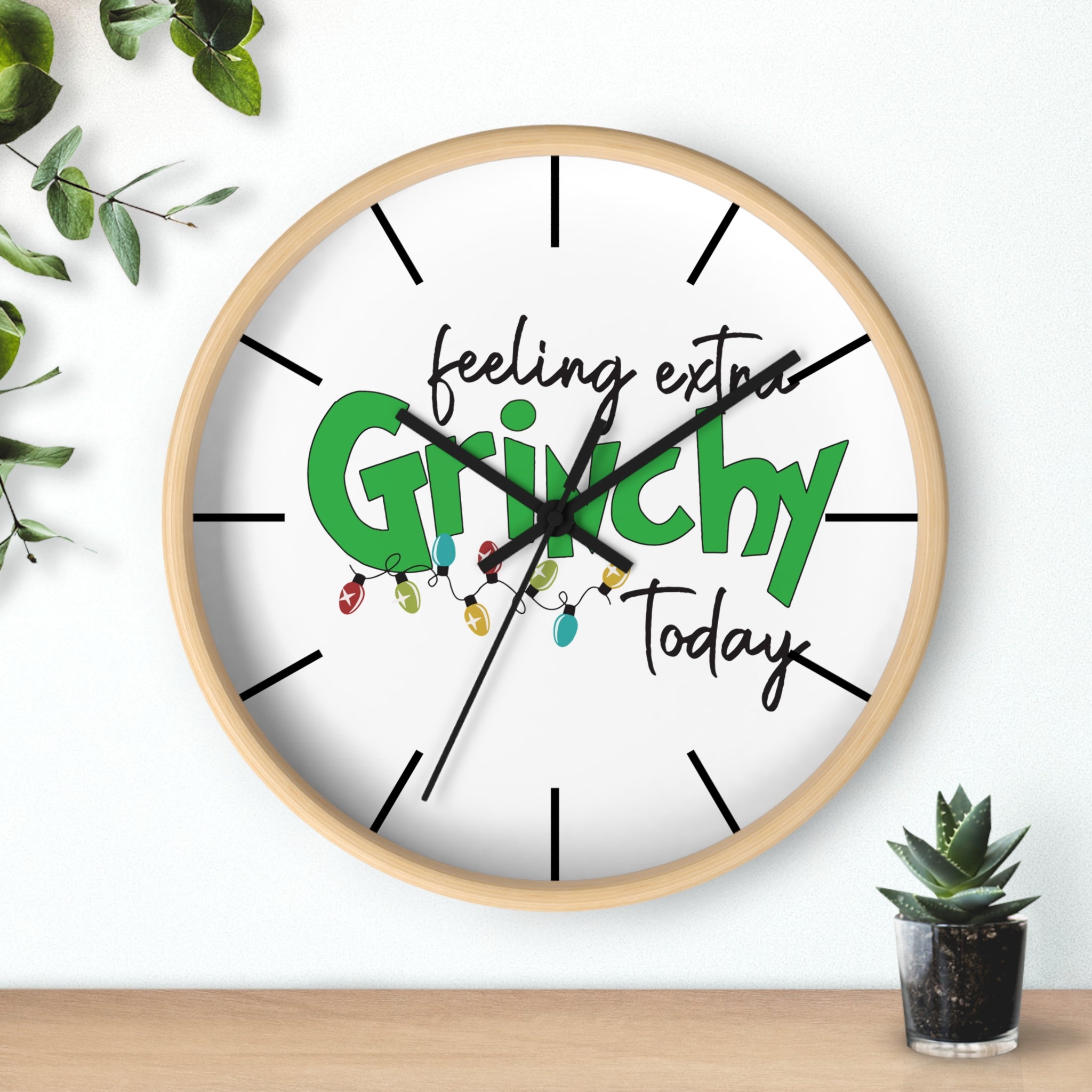 Whimsical  Wall Clock — Personalized Photo Upload Living Room Decor