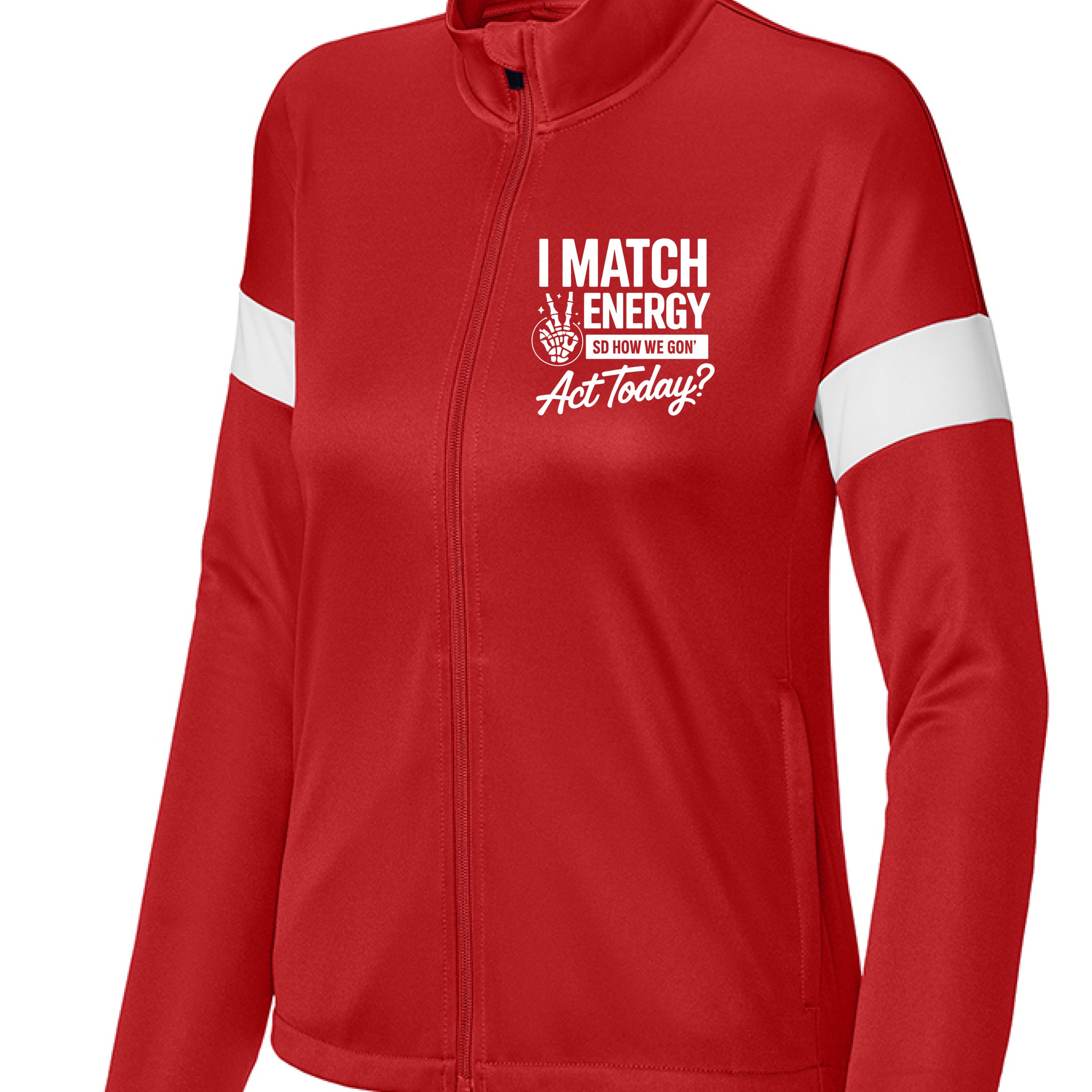 Deep Red/ White - FRONT