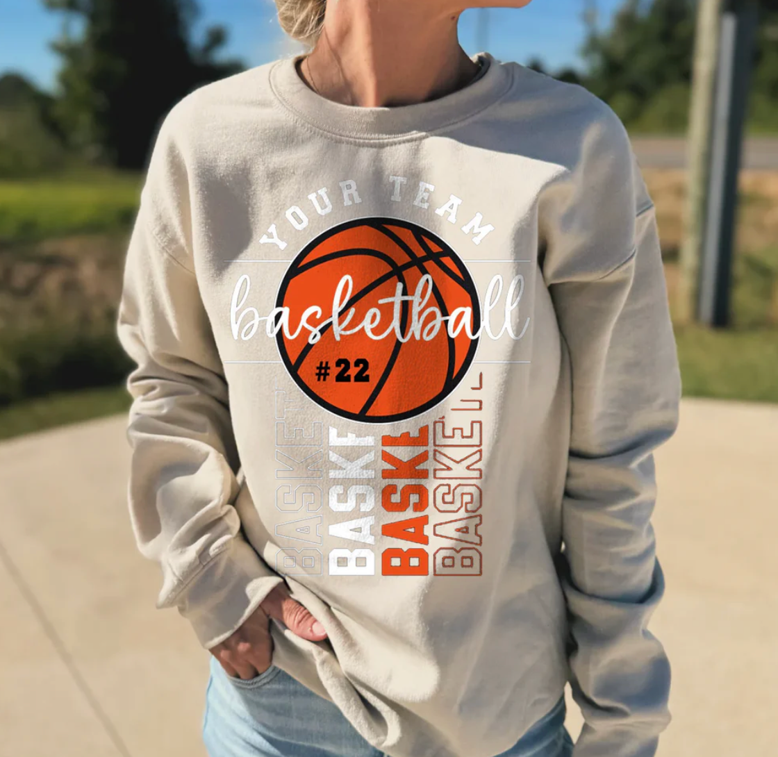 Custom Basketball Tee/Family T-Shirt/Basketball Team Shirt