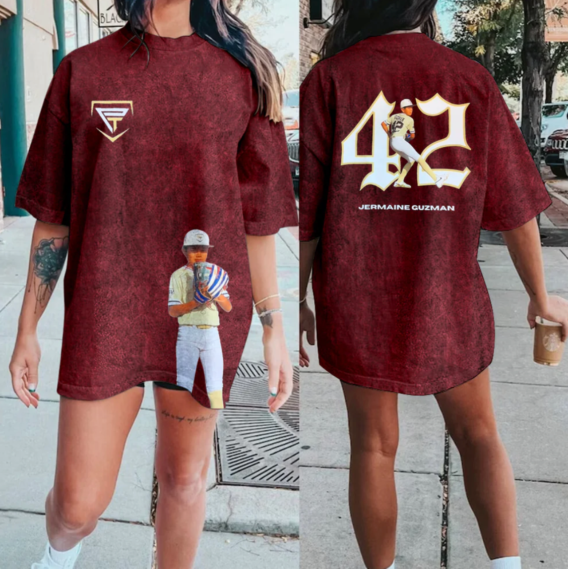 Custom Family Photo Retro Washed Tee/Custom Vintage Photo Tee/Family Game day Sweatshirt